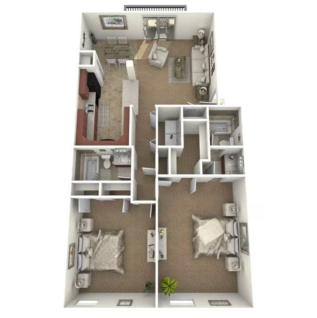 B2 Gold Warm finishes with granite countertops. 45-359 floor plan